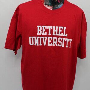 Bethel University Mens Red Short Sleeve Tshirt Size XL